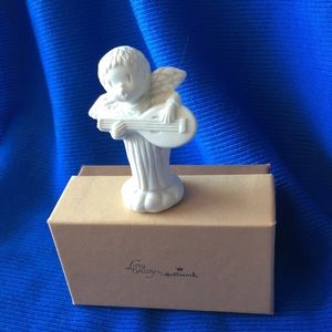 VINTAGE 1981 Little Gallery by Hallmark Angel with Lute Porcelain Figurine
